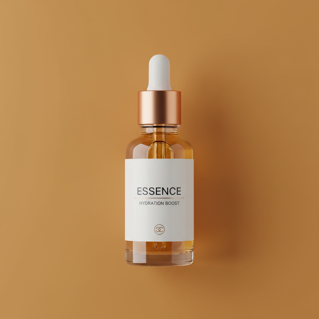 Daily Serum bottle on bold terracotta background
